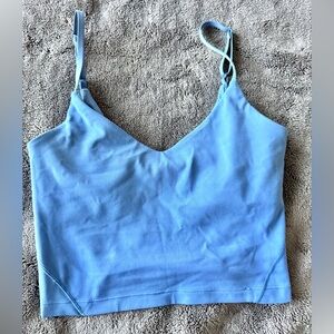 Lululemon Align Cropped Cami Tank - slate blue, small